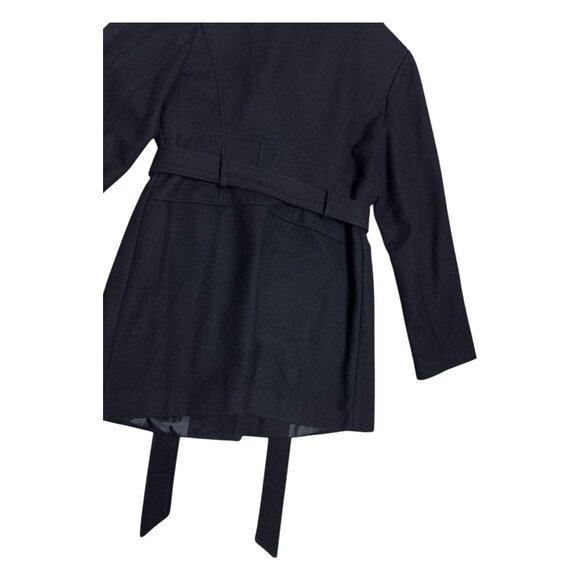 MARVIN RICHARDS Wool Blend Luxury vintage Business Winter Pea Coat Womens Medium - Picture 6 of 6